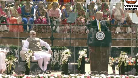 President Trump attends Namaste Trump event in Ahmedabad, Gujarat India