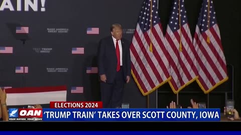 'Trump Train' Takes Over Scott County, Iowa