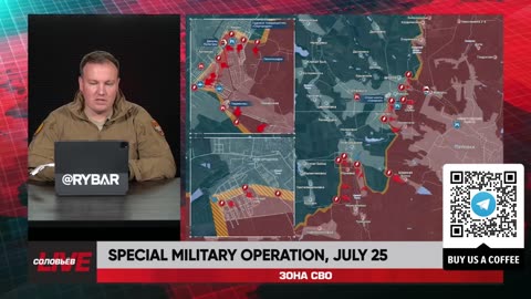 ❗️🇷🇺🇺🇦🎞 RYBAR HIGHLIGHTS OF THE RUSSIAN MILITARY OPERATION IN UKRAINE ON July 25, 2024