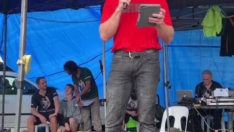 Pro-Choice Fireman Speaks At Rally