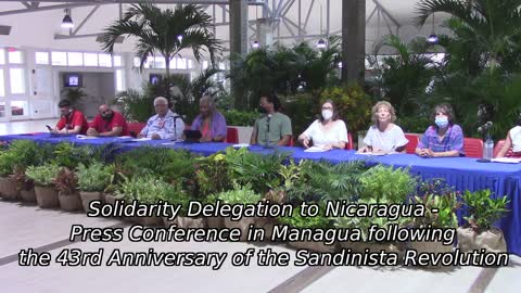 Declaration of the US and Irish delegation in Solidarity with Nicaragua