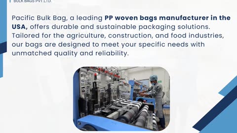 pp woven bags manufacturer in usa