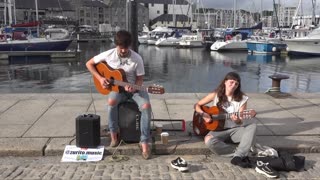 Barcelona Busker Ocean City Barbican Plymouth 18th August 2020
