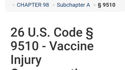 The government IS liable for any vaccination injury