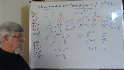 Math Equation Set C 02 With Index Laws ie Exponents 02