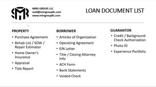 Loan Document List - Mark Abramovich