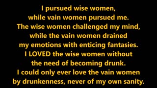 Psychology | Wise Women, Vain Women & Me. - RGW with Music