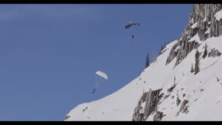 Matechuk Snowbike Base Jump