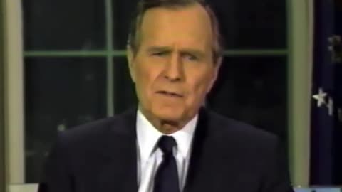 President George H.W. Bush Addresses the Nation as the Gulf War begins - January 16, 1991