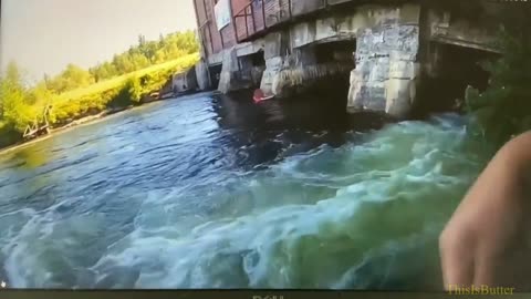 Alpena Township Police release video that shows dam rescue