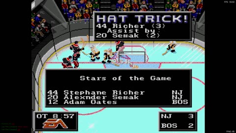 NHL '94 New Player League game 4 - Len the Lengend (NJ) at noodles (BOS)