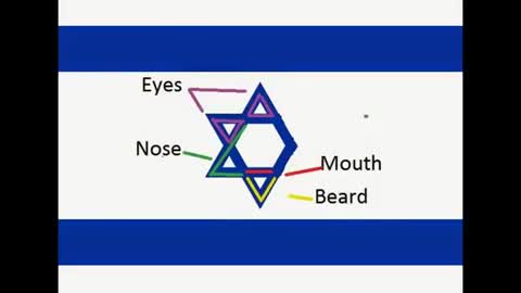 Jesus Truther Episode #125 See Christ's Omnipresent bearded face in Israeli Flag