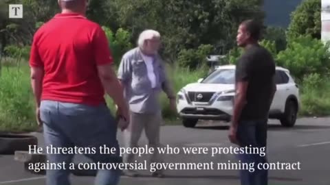 A 77 year old driver shot 2 climate activists who were blocking Pan-American Highway.