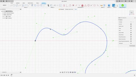 (Part.12) 2D Sketching (Splines). Fusion 360 for the absolute beginner help series.