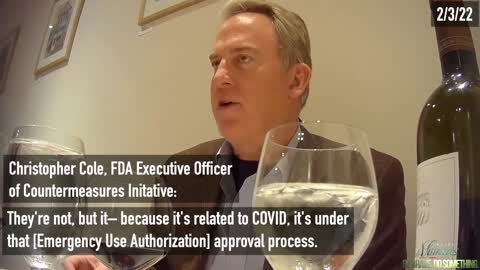 FDA Exec caught on Camera speaking honestly about vaccine approvals.