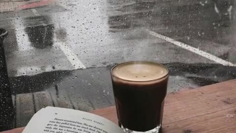 rain with coffe