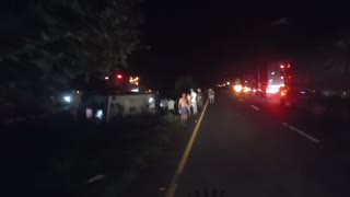 Accidente de bus que se desplazaba desde la costa hacia Floridablanca, dejó dos muertos