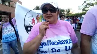 Así transcurre la marcha del "Orgullo Lgbt" en Bucaramanga