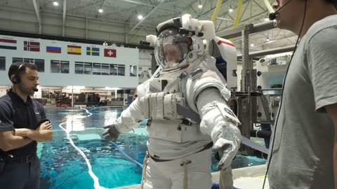 Astronaut loral O'HARA training