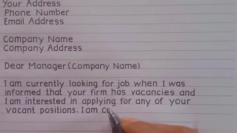 JOB APPLICATION LETTER,HOW TO WRITE A LETTER?