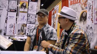 60 second video clip of an interview we did with illustrator/comic book artist Aldrin Aw (Buzz)