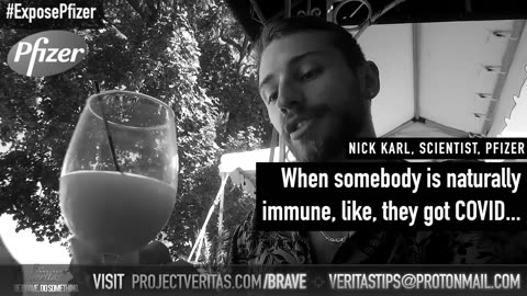 Pfizer Scientist Nick Karl Confronted By James OKeefe Over Shocking Natural Immunity Admission