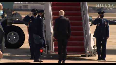 Flashback: President Biden Falls Multiple Times Bording Air Force One Three Times #Shorts