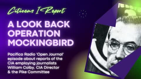 The CIA & The Media: A Look Back on Operation Mockingbird