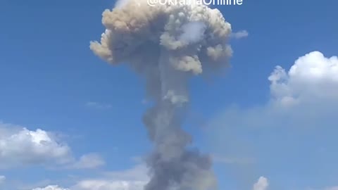 Ukraine War - Detonation of the Armed Forces ammunition depot in Priluki