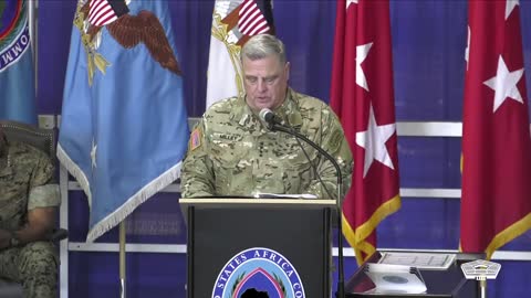 Secretary of Defense Lloyd J. Austin and Gen. Mark A. Milley Speak at Africom Ceremony