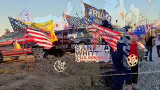 McAllen Trump Train and Flag Wave