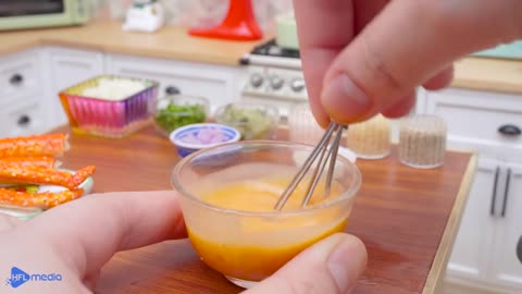 Perfect Miniature KING CRAB Cake | Easy Seafood Recipe | ASMR Miniature Cooking