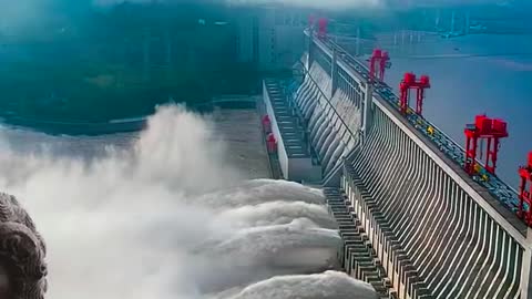 The world's largest hydroelectric project costing 200 billion! #Scenery #Tourism #shorts (1)