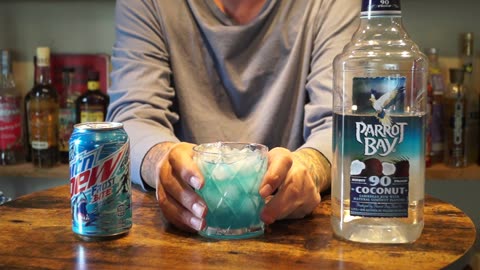 Parrot Bay 90 proof Coconut Rum & Mtn Dew Frostbite