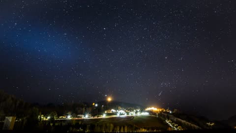 Crazy Time Lapse Footage of a Starry Sky.