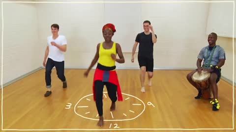 Five(ish) Minute Dance Lesson - African Dance: Dancing on the Clock