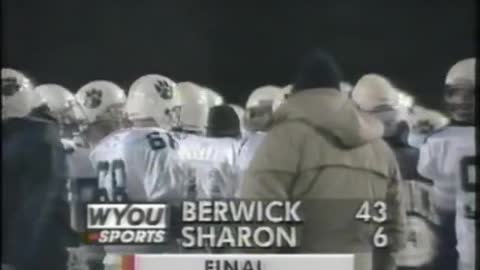 12-8-1995 - PIAA Class AAA State Title Game - Berwick Bulldogs Vs. Sharon Tigers - FULL GAME