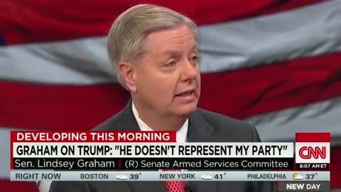 (2015) Lindsay Graham called Trump a “race-baiting, xenophobic, religious bigot”.