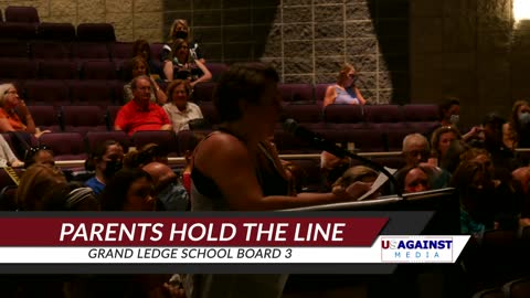 Parents Hold The Line At Grand Ledge School Board Meeting 3