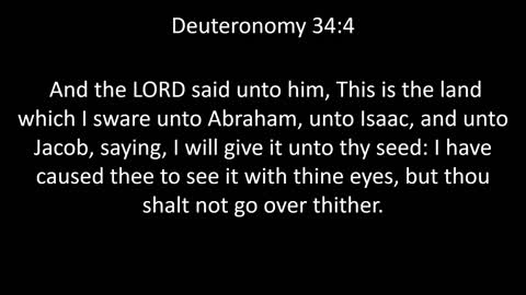 KJV Bible Deuteronomy Chapter 34