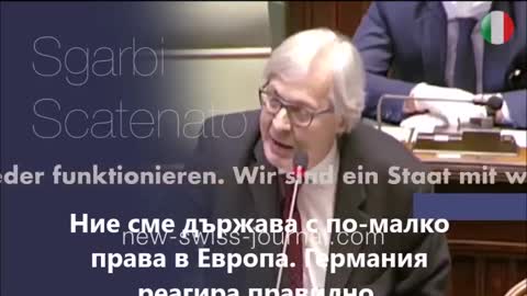 В италианския парламент Виторио Сгарби за лъжите за смъртността от Ковид19