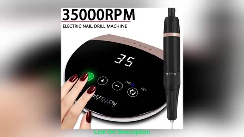 35000RPM Electric Nail Drill Machine With Touch Switch