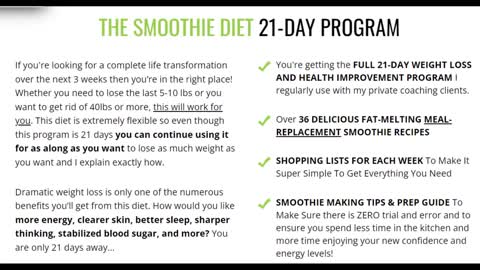 ░▒▓ THE SMOOTHIE DIET_ 21 DAY RAPID WEIGHT LOSS PROGRAM 2022 ▓▒░ RANKING ★★★★★ REVIEW ✔