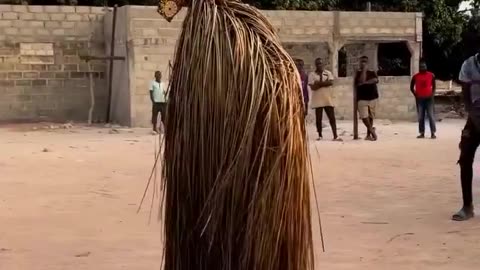 Kumpo is a religious tradition from the Diola people in Senegal and Gambia~Featuring a straw puppet believed to dance autonomously symbolizing a spiritual guardian