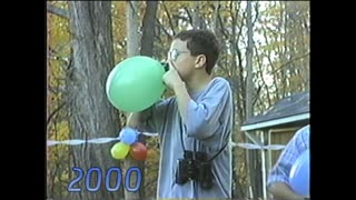 Travis Blows Up A Balloon With His Nose