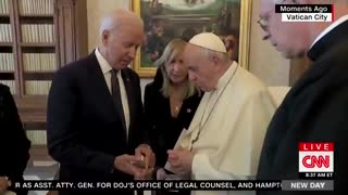 AWKWARD: Biden Asks To Buy The Pope A Drink