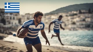 POSH - What if countries were rugby teams. Made with AI