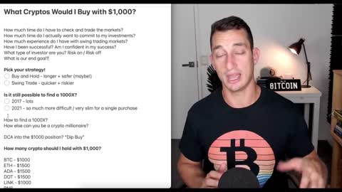 WHAT CRYPTOS I WOULD BUY WITH $1000: How to Create ANY Crypto Portfolio Plan!