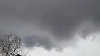 Shelf cloud this morning at West Point, Georgia