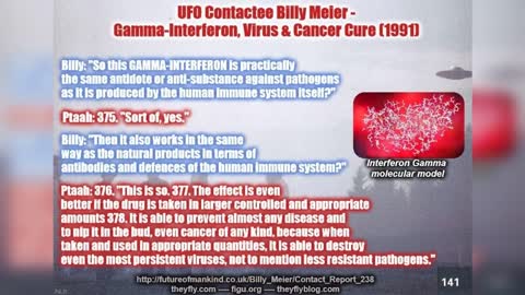 UFO Contactee Billy Meier - Gamma Interferon - Virus & Cancer Cure
